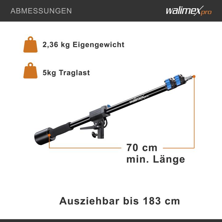 Produktbild Walimex Galgenstativ mit Gegengewicht (183 cm, 5 kg)