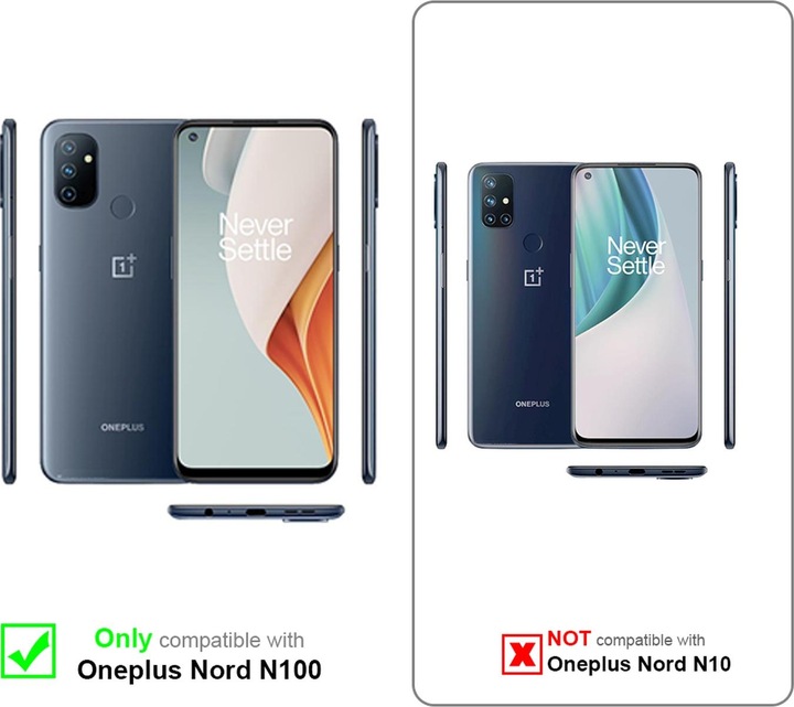 Actual product image Cadorabo Book Invisible Magnet Cover (OnePlus North N100)