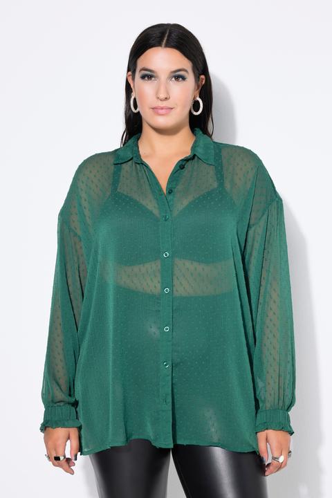 Produktbild Studio Untold Bluse, oversized, Chiffon mit Struktur, Langarm (58)