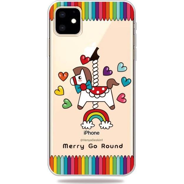 MU Style Softcase Image Plastik Series (Apple iPhone 11), Smartphone Hülle, Mehrfarbig