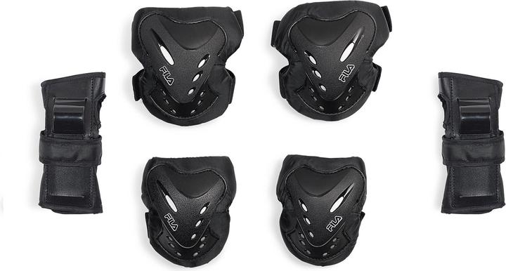 FILA FS Ochr FP JR BOY blk/red XS (XS, Knee pad, Unique specimen)