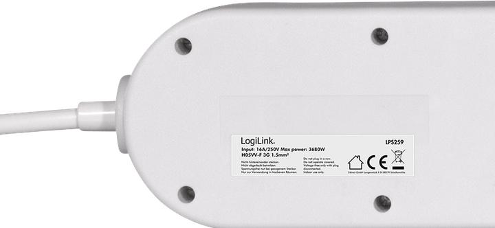 Produktbild LogiLink 6x CEE 7/3 (6 x, CEE 7/3, 1.50 m)