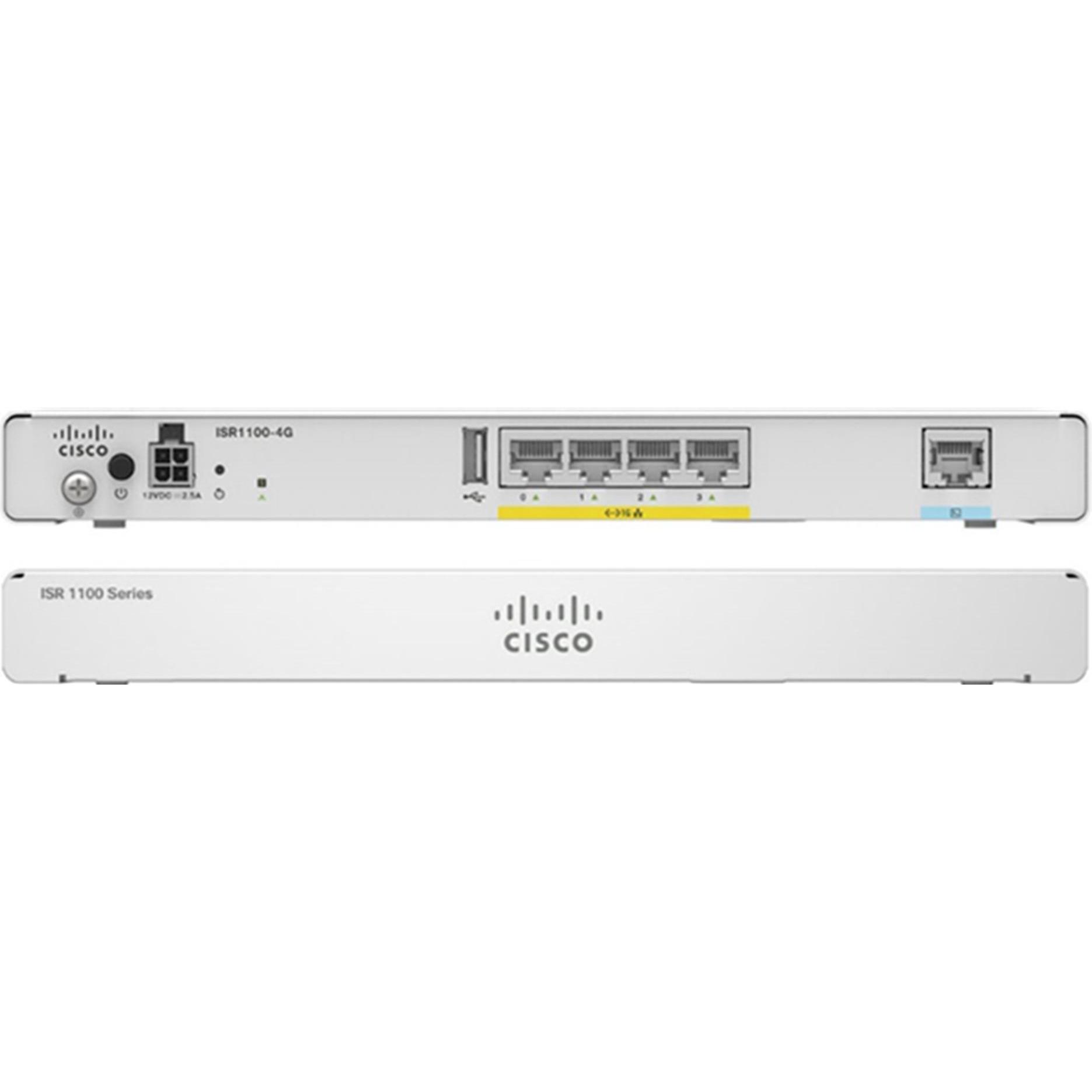 Cisco Integrated Services Router 1100-4G - Router - GigE, Router, Grau