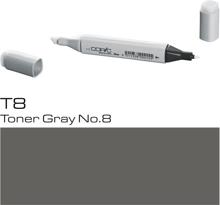 Image du produit Copic Marqueur graphique Classic Type T - 8 (T-8 - Toner Gray No.8, 1 x)