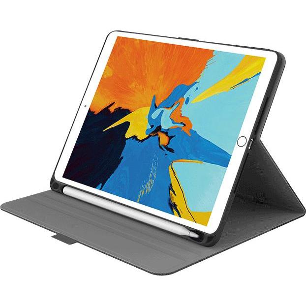 Thumbnail - Cygnett TekView Slim Case for iPad 10.2" (2019) devices with Apple Pencil holder - Grey/Black (iPad 10.2), Tablet Hülle,...