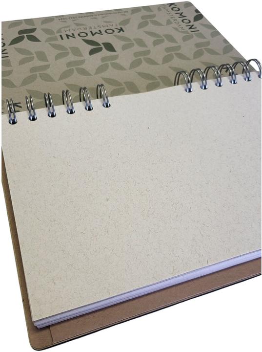 Image du produit Komoni Carnet de notes / Coeur rouge / A5 / vierge (A5, Blanc, Couverture rigide)