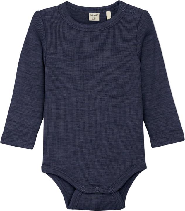 Produktbild CeLaVi Body langarm aus Merinowolle (50)