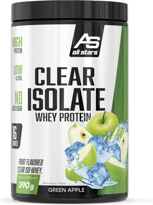 Produktbild All Stars Clear Isolate Whey Protein (390g Dose) (Grüner Apfel, 1 Stk., 400 g)