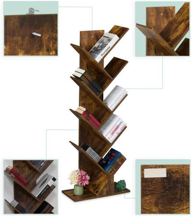 Produktbild Relaxdays Bücherregal (51 x 25 x 138 cm)