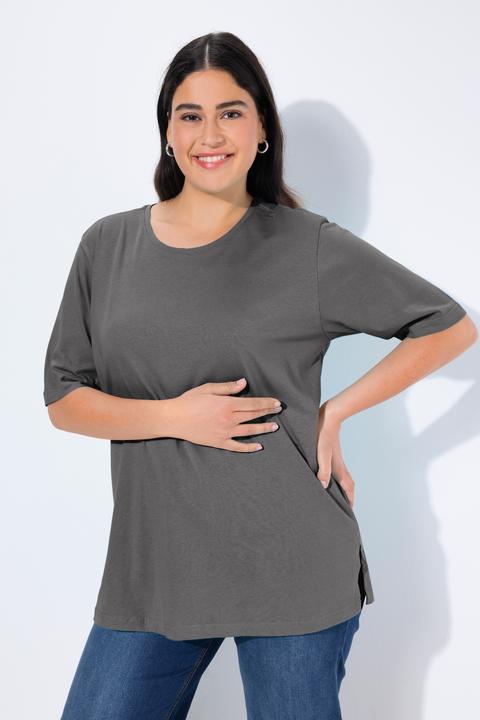 Produktbild Ulla Popken T-Shirt, Rundhalsausschnitt, Relaxed, Halbarm (68)