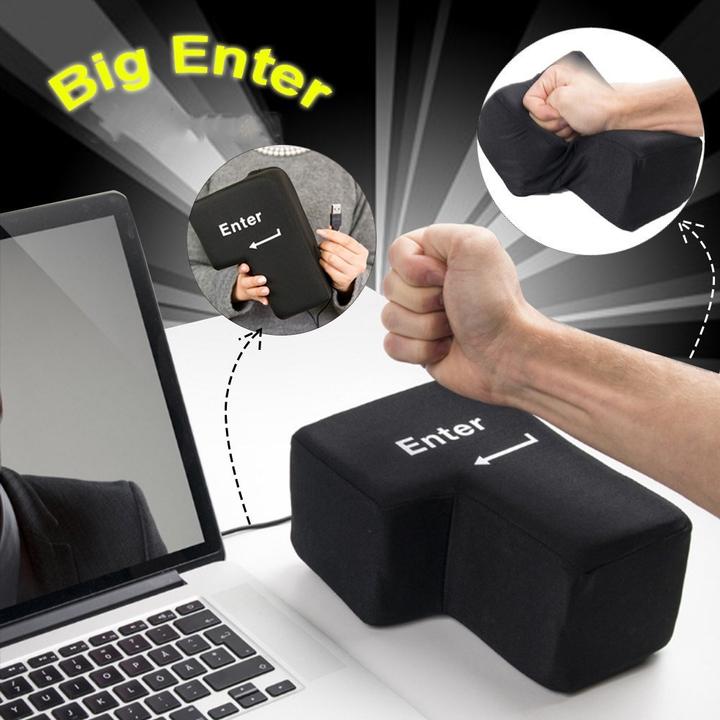 Actual product image Cover-Discount Anti Stress Enter button with USB connection