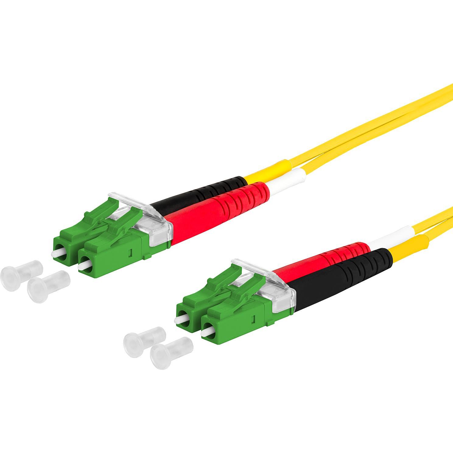 Metz Connect OpDAT PK LC D APC/LC APC OS2 1 m (S/FTP, CAT6e, 1 m), Netzwerkkabel