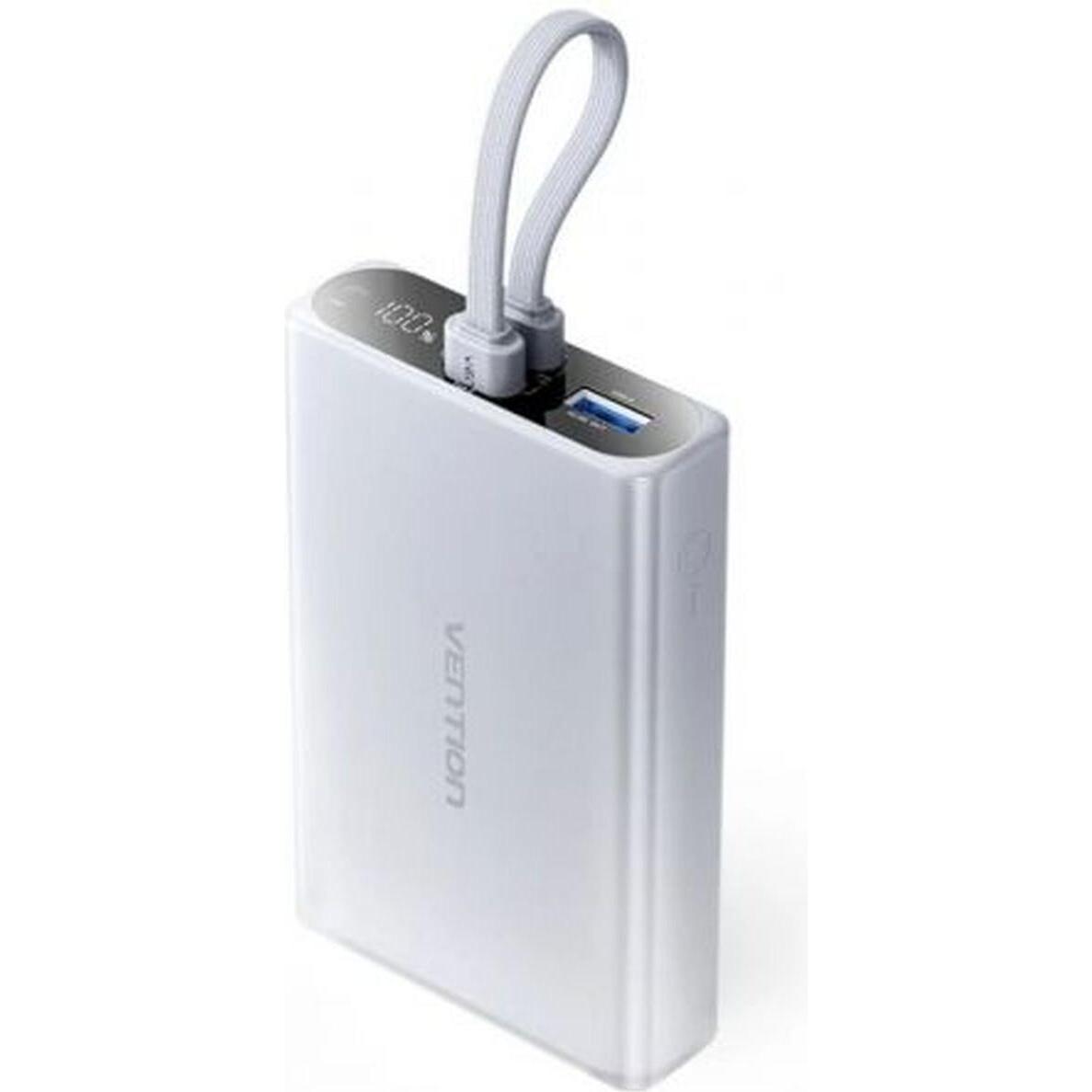 Vention POWER BANK USB 10000MAH 22.5W/GRAY FHZM0 (10000 mAh, 22.50 W, 22.50 Wh), Powerbank, Grigio