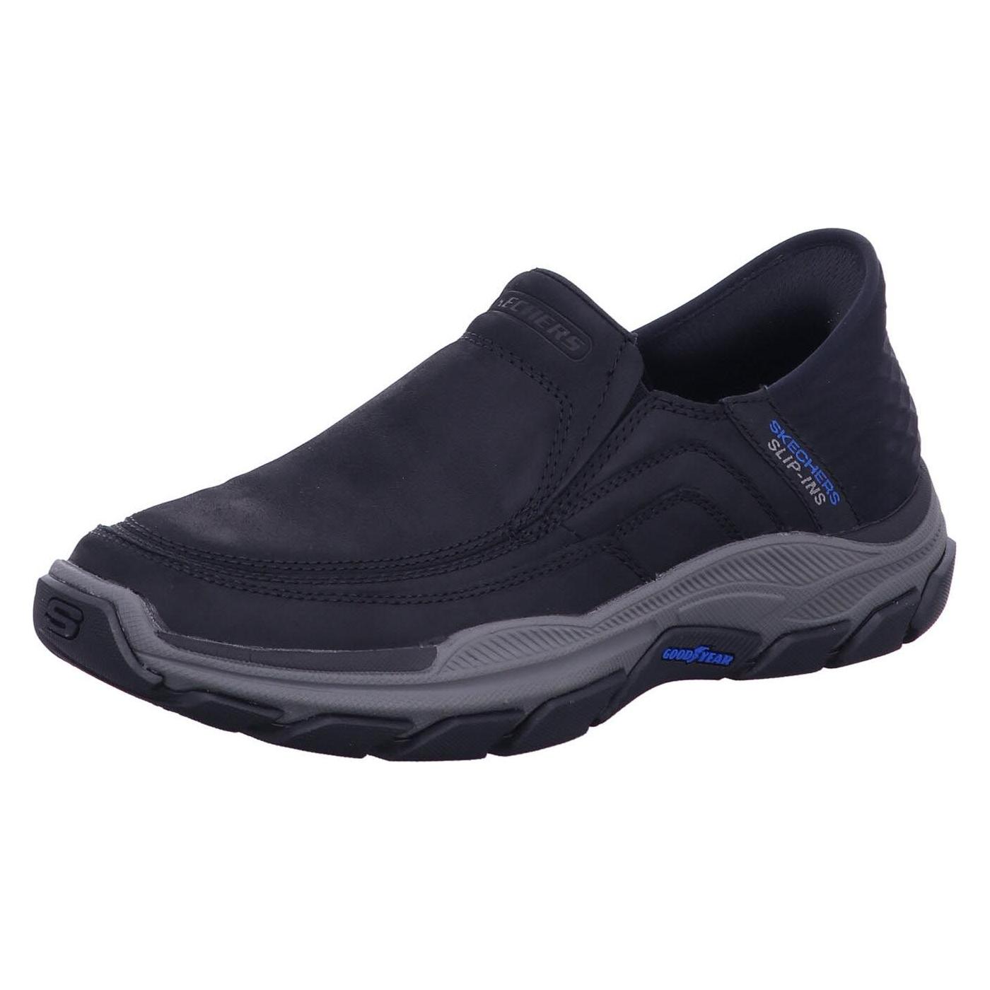 Skechers, Mannen, Lace-Ups, Slip Ins Gerespecteerd Elgin, Zwart, (43)