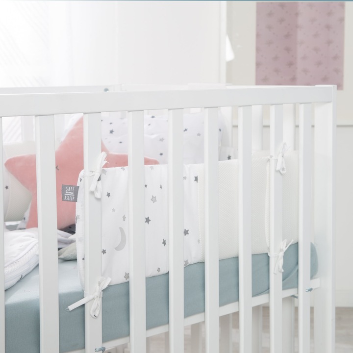 Produktbild Roba Nestchen Easy Air ‚safe asleep‘ Sternenzauber grau