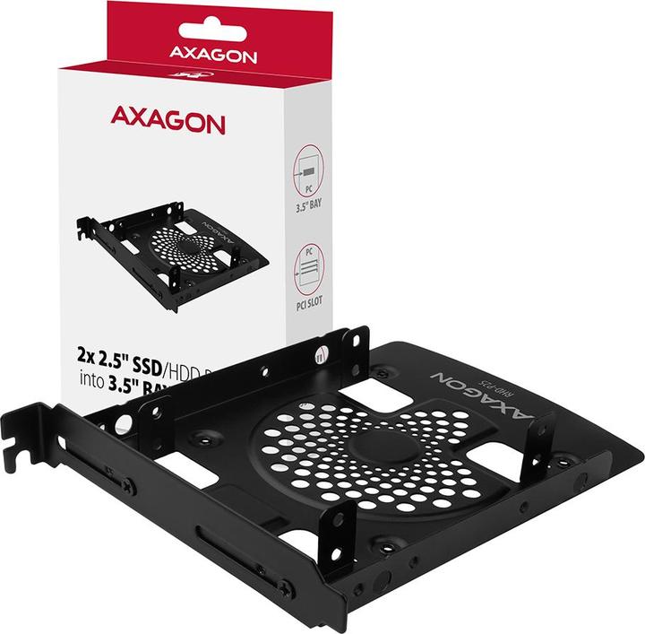 Produktbild Axagon RHD-225 Halterahmen für 2x 2,5" im 3,5" / PCI-Slot