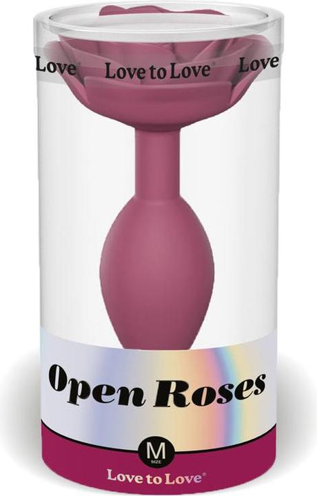 Actual product image Love to Love Anal plug open Rose Red