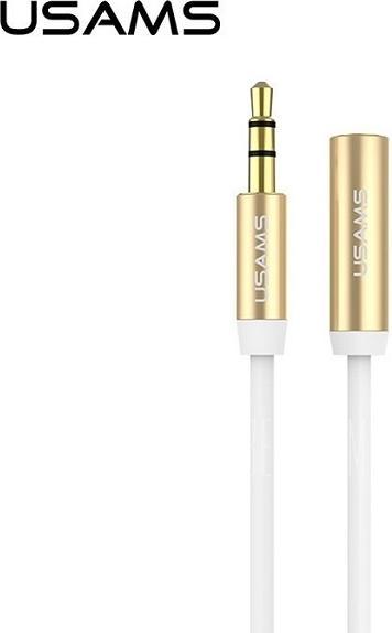 Usams Kabel przedłużający do słuchawek 1m biały/white EYCX102 (US-SJ055) (1 m, AUX Kabel)