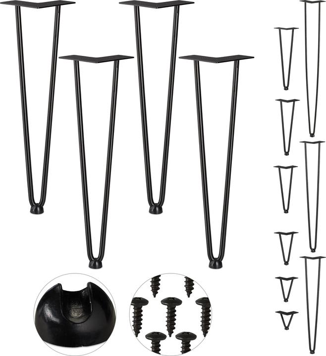 Actual product image Relaxdays Hairpin Legs, Set of 4