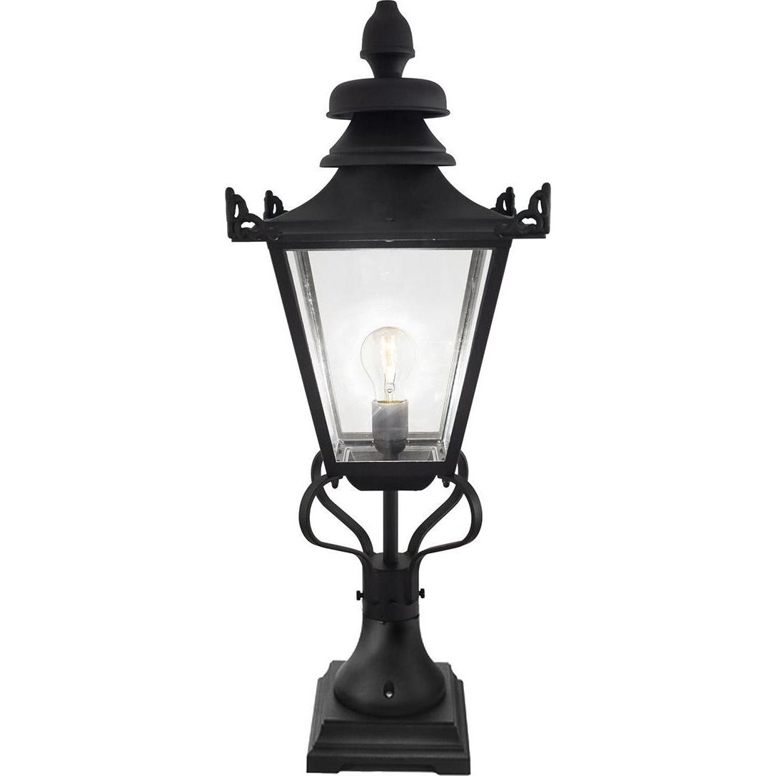Elstead Lighting Grampian Aussen-Stehleuchte E27 79cm Schwarz, Made in UK (E27, IP20) (31820899)