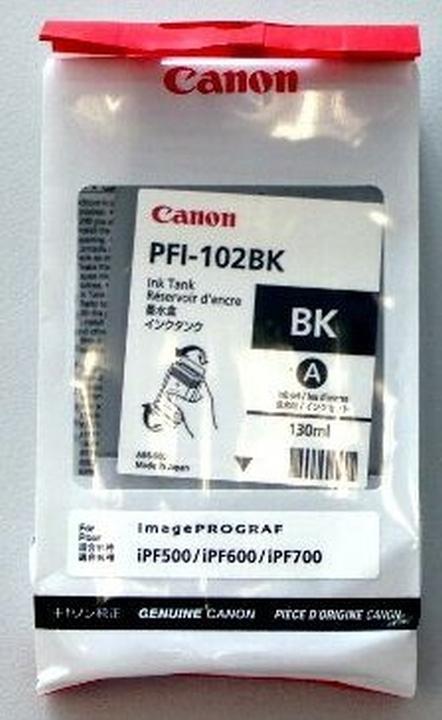 Actual product image Canon Pfi-102bk (FC)