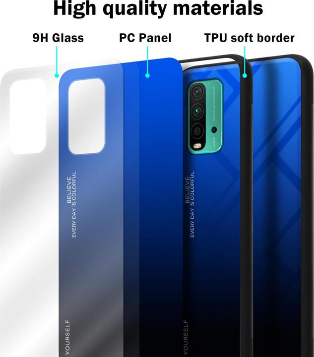 Image du produit Cadorabo TPU 2 couleurs Housse en verre (Xiaomi Poco M3, Xiaomi Redmi 9T)