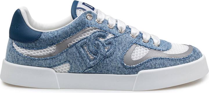 Produktbild Dolce & Gabbana portofino strobel light sneakers in technical mesh denime white and jeans (44)