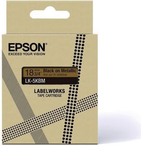 Produktbild Epson Metallic Gold/Black 18mm LK-5KBM (1.80 cm, Gold)