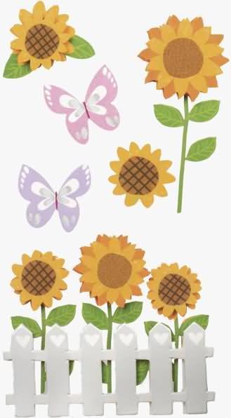Produktbild Heyda Motivsticker Sonnenblumen