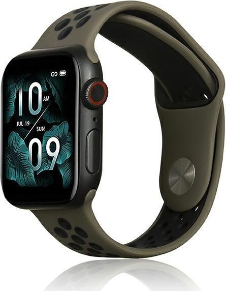 Beline pasek Apple Watch Sport Silicone 384041mm br?zowo-czarny brownblack (Kunststoff, Silikon)