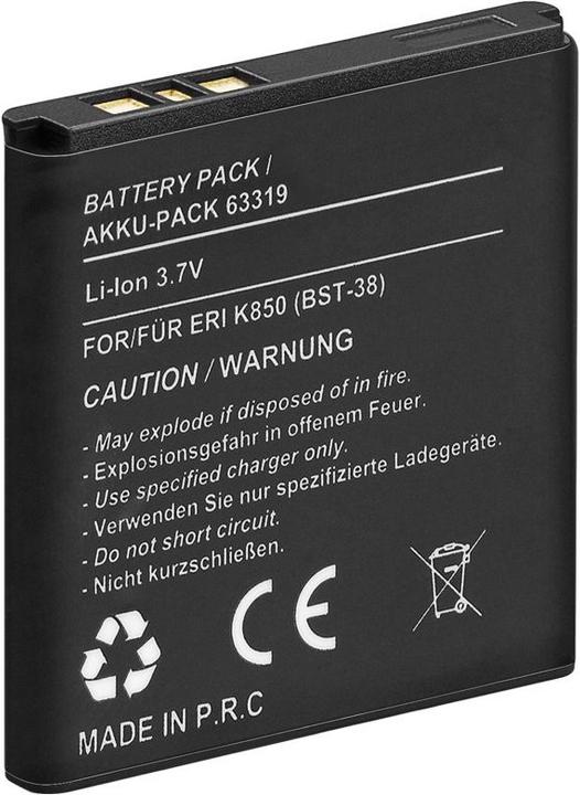 Actual product image Sony Ericsson Akku BST-38 Akku K850i, K850, W980i