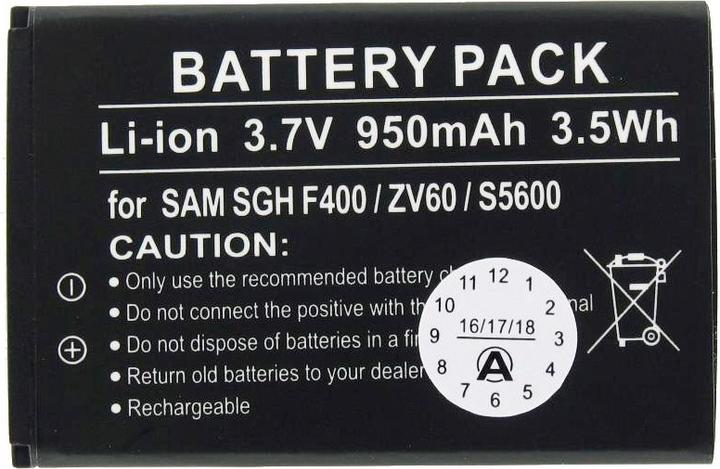 Actual product image Samsung Battery SGH-F400, -L700, SGH-J800 (Rechargeable battery)