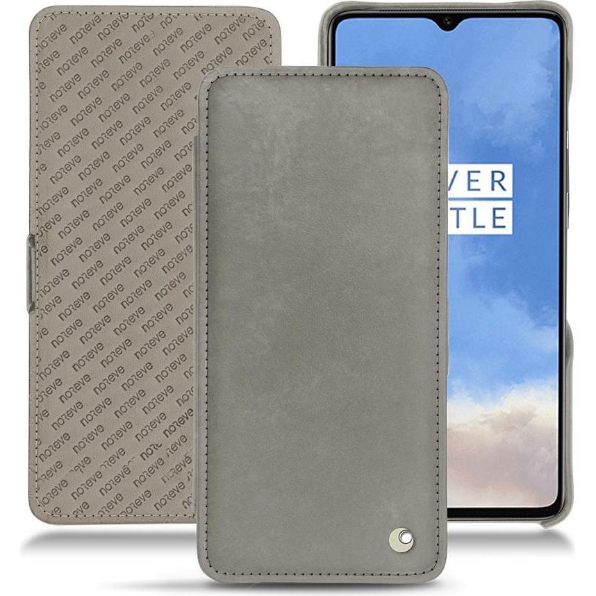 Noreve Lederschutzhülle horizontal (OnePlus 7T), Smartphone Hülle, Grau