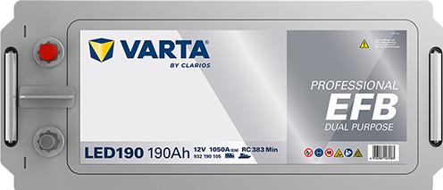 Produktbild Varta LED190 Professional DP EFB 190AH Batterie (12 V, 190 Ah)