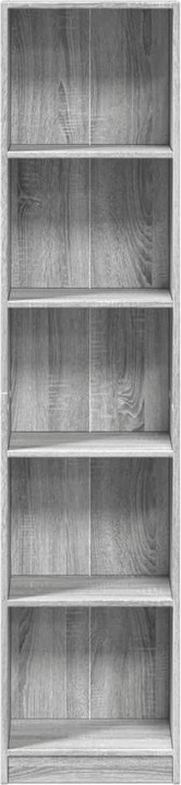 Immagine prodotto VidaXL Bücherregal Regal Standregal Büroregal Aufbewahrungsregal Grau Sonoma (40 x 24 x 176 cm)