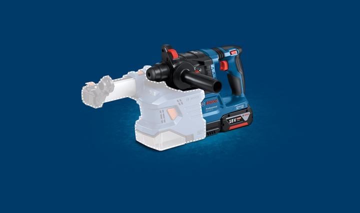 Immagine prodotto Bosch Professional Martello rotativo a batteria con SDS plus GBH 18V-22, 2 batterie GBA 18V 4.0Ah, L-BOXX