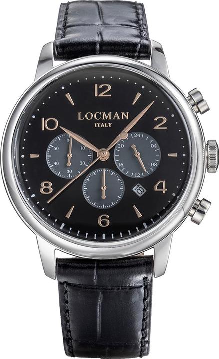 Immagine prodotto Locman Orologio da polso Italia 1960 Chrono nero Ref. 0254 (Cronografo, 42 mm)