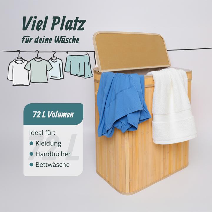 Actual product image Relaxdays Laundry bin (72 l)