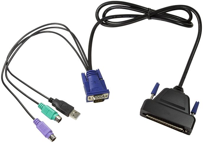 Image du produit LogiLink Console KVM LCD avec écran TFT 19" et clavier (FR)