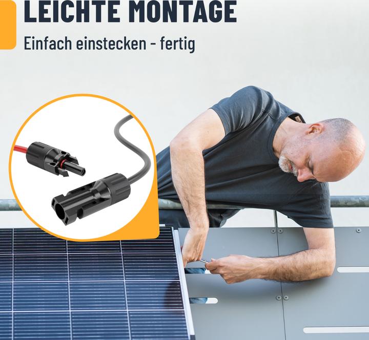 Produktbild Absina 1 m Solarkabel Set (Solarkabel)