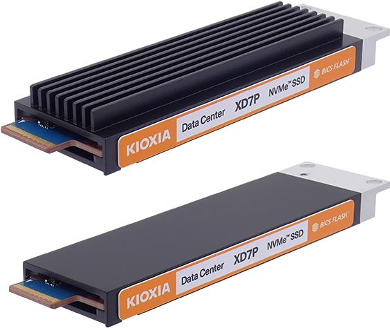 Actual product image Kioxia XD7P Series - SSD - encrypted (7680 GB, E1.S)
