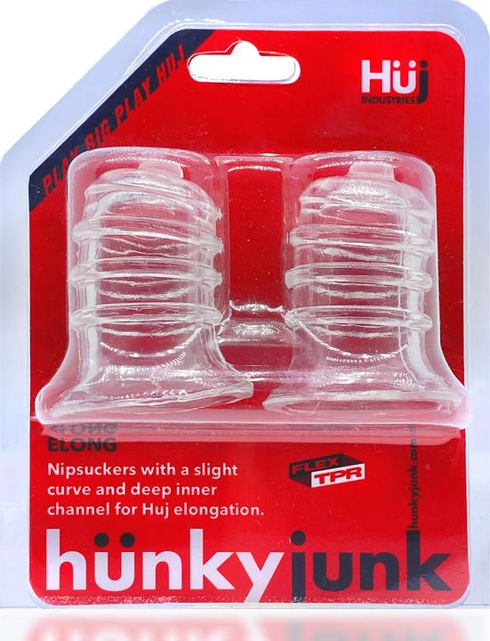 Hünkyjunk Blue Ox Designs Oxballs 77580: Hunkyjunk Elong Wide Base Nipsucker, Clear