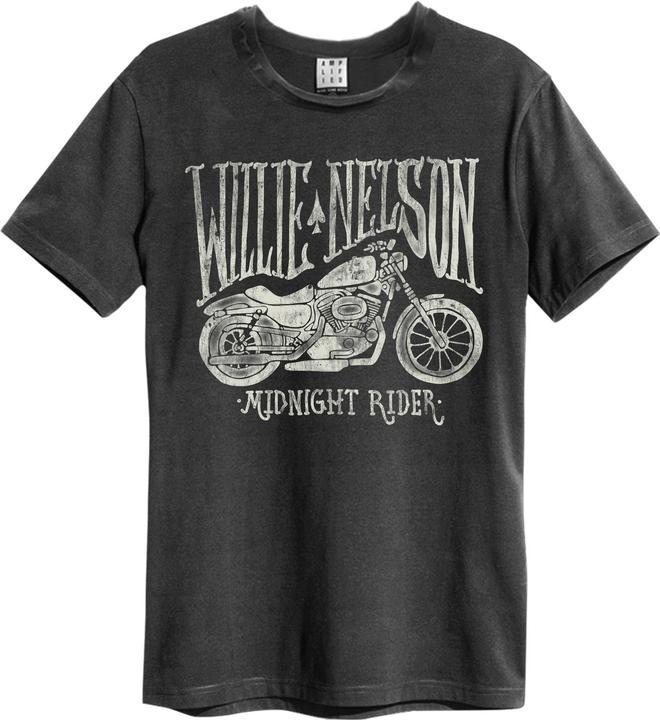 Immagine prodotto Amplified Maglietta Willie Nelson Midnight Rider Uomo (XS)