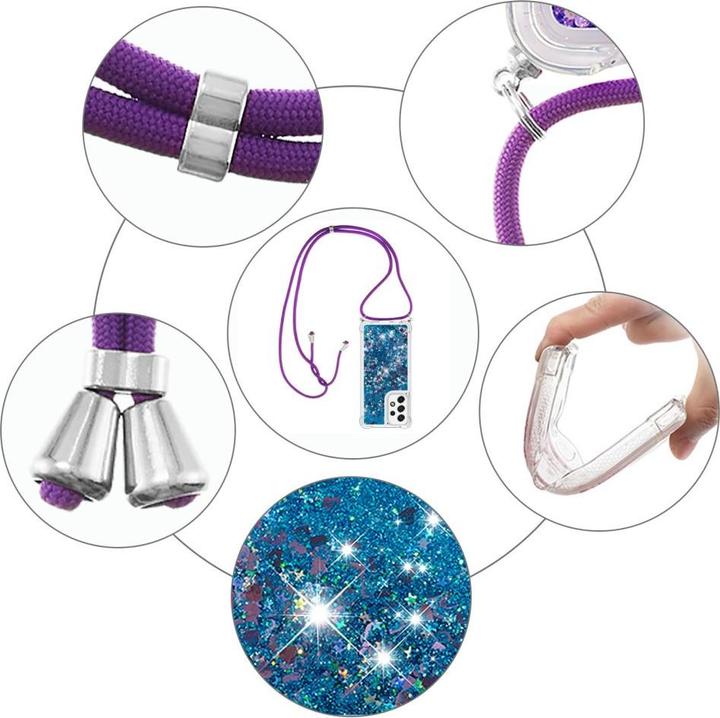 Immagine prodotto Cover-Discount Galaxy A53 5G - Custodia con cordino blu