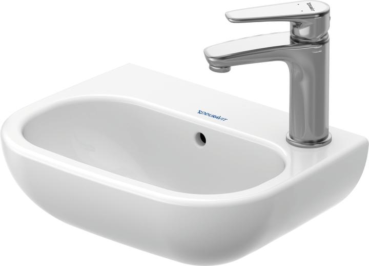 Produktbild Duravit Handwaschbecken D-CODE m ÜL HLB 360x270mm 1 HL rechts weiss (270 mm, 360 mm)
