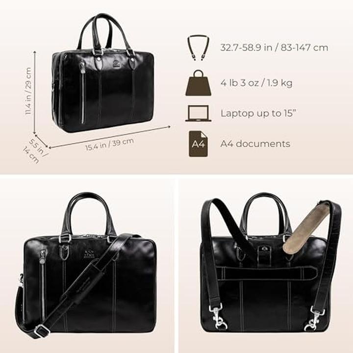 Produktbild Time Resistance Valigetta in Pelle (15")