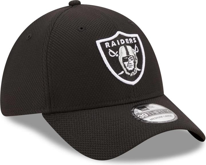 Actual product image New Era 39Thirty Diamond Cap - Las Vegas Raiders noir (XL)
