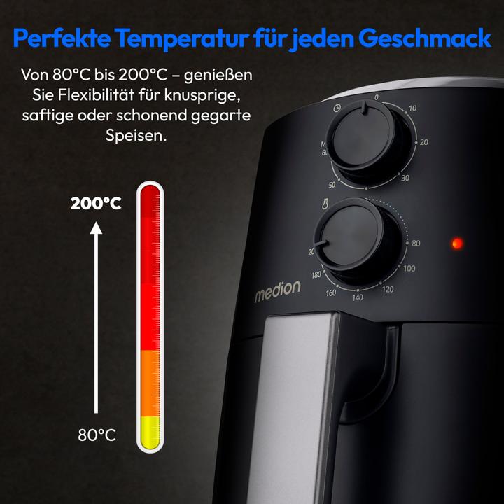 Actual product image Medion LIFE HeissluftFritteuse P30 L (MD13020)