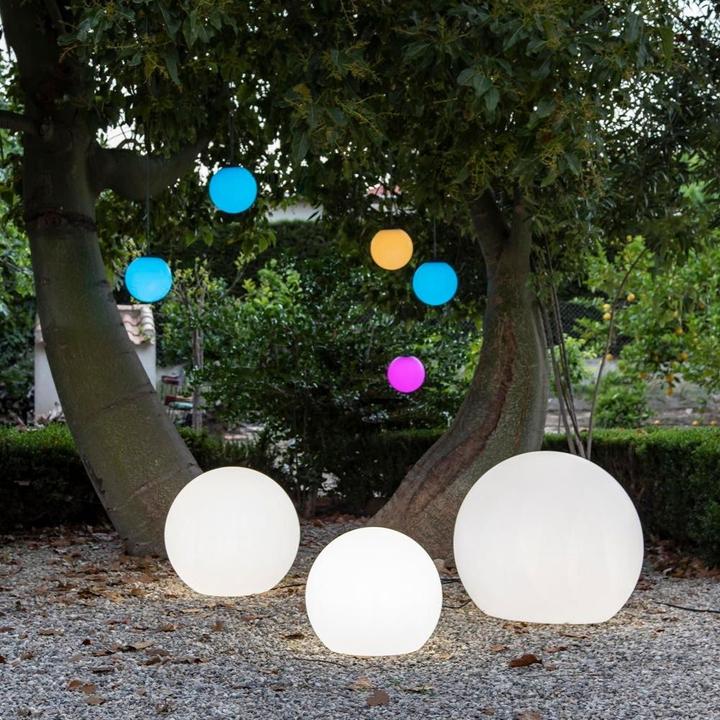 Produktbild Newgarden BULY 50 LED runde Terrassenleuchte im Kugel-Design 50cm E27 Innen & Aussen IP65 (600 lm, E27, IP65)