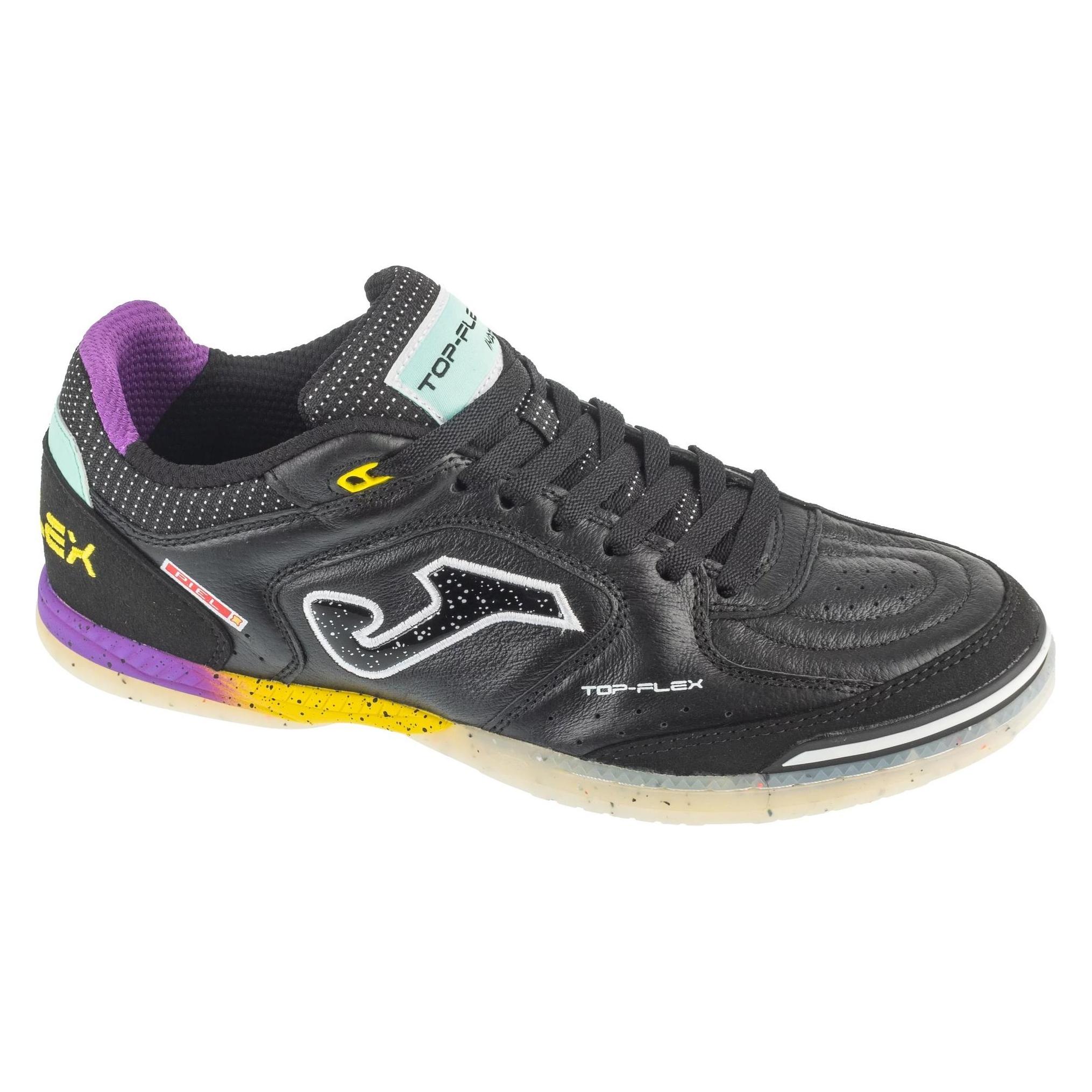 Joma, Mannen, Voetbalschoenen, Herren-Hallenschuhe - Top Flex 2601 In Hallenschuhe (41), Zwart, Geel